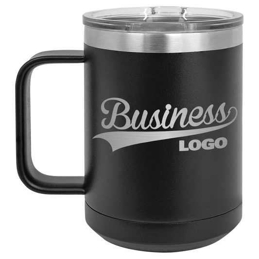 Custom 15oz Mugs - Stainless Steel Engraved