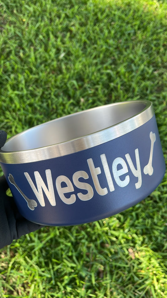 Pet Bowl - Bones Design