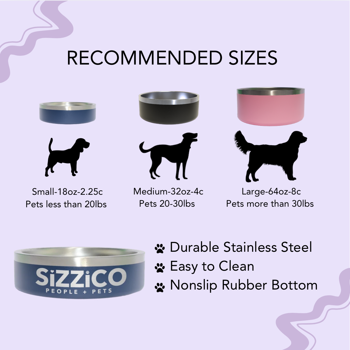 Custom Engraved Pet Bowl Stainless Steel